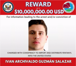 EU ofrece 10 mdd por Iván Archivaldo Guzmán, líder de “Los Chapitos”
