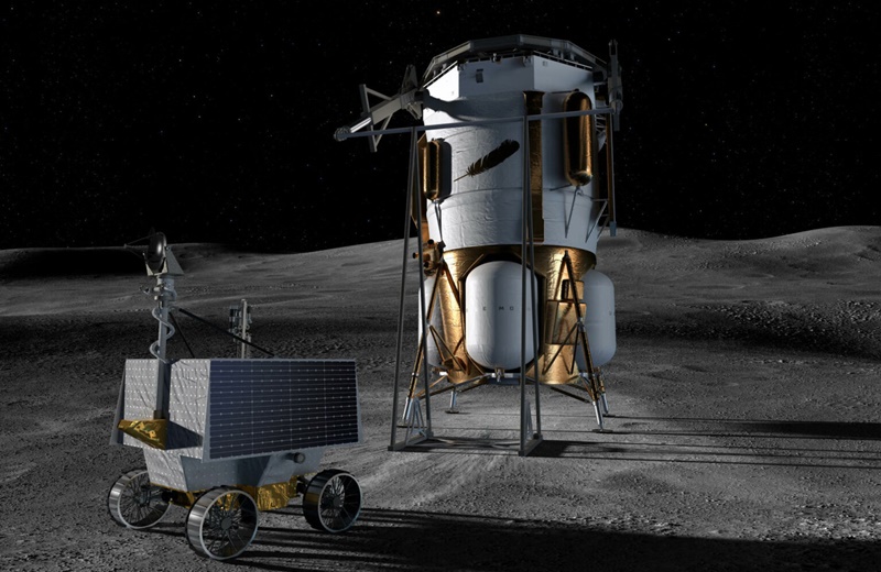 La NASA asigna a Blue Origin de Jeff Bezos la misión de enviar un rover al Polo Sur lunar