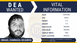 La DEA lanza ficha de búsqueda contra “El Mayito Flaco”, hijo del “Mayo” Zambada