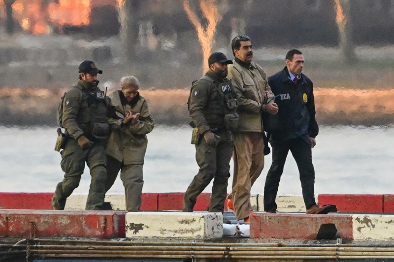 Nicolás Maduro llega al tribunal federal de Manhattan para su primera audiencia