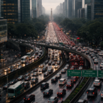 Lluvia y marcha colapsan vialidades en CDMX; Metro activa protocolo