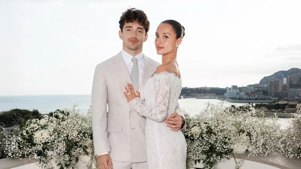 Charles Leclerc y Alexandra Saint Mleux se casan en íntima boda en Mónaco