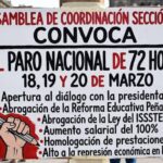 Sheinbaum descarta diálogo directo con CNTE y delega en Segob