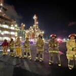 Sheinbaum descarta daños graves tras incendio en bodega de la refinería Olmeca